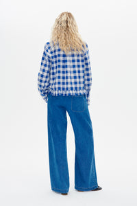 Baum Und Pferdgarten Miluna Shirt - Blue Sailor Check