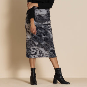 Megan Salmon Knit Skirt - Parrot