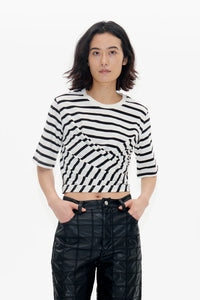 Baum Und Pferdgarten Jalya Top - Black/Whisper Stripe