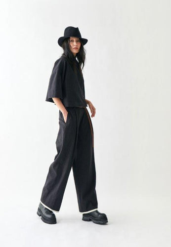 SOH by Sohee Pants 100 - Navy Stripe