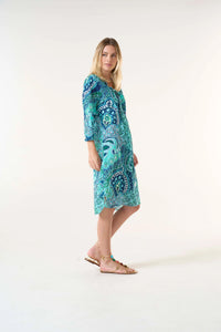 One Season Australia Middy Poppy-Brazil Dress - Blue