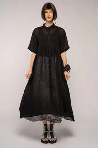 Dogstar Sasa Gather Dress - Black