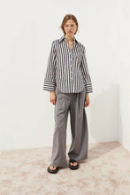 Blanca Fern Shirt - Black Stripe