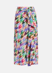 Essentiel Antwerp Glavia Midi Length Silk Skirt - Blue Monday