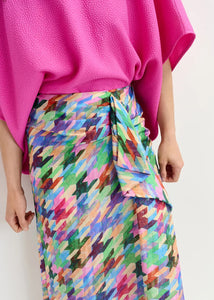 Essentiel Antwerp Glavia Midi Length Silk Skirt - Blue Monday