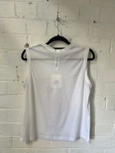 M.A Dainty Violet Singlet - White