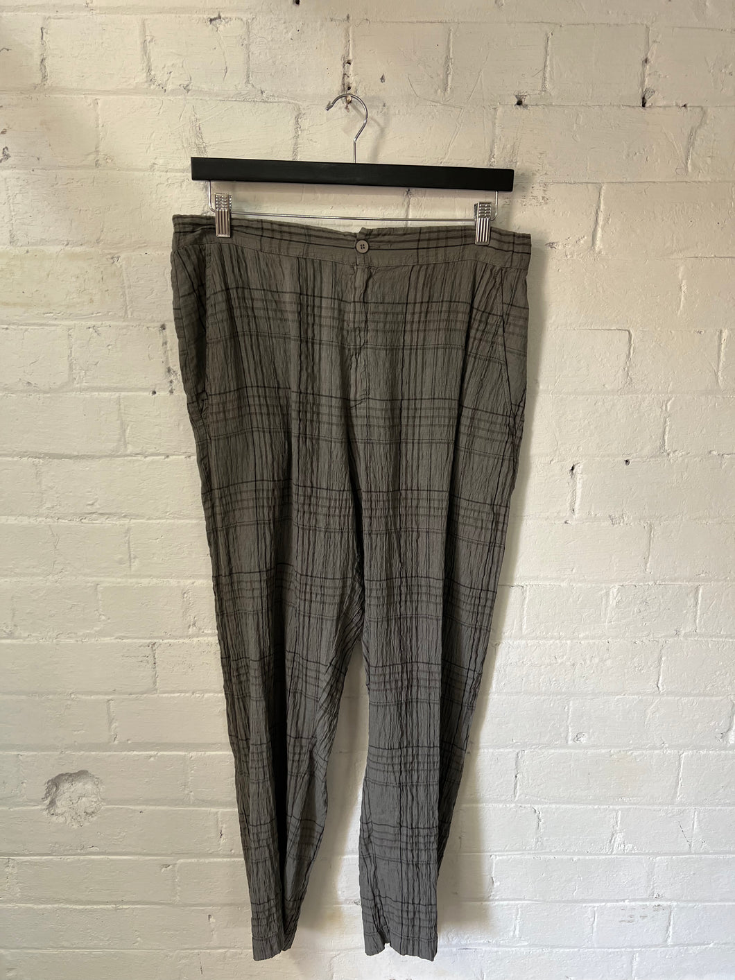 Transit Plaid Pant C121 - Grey