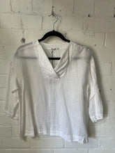 Transit Linen Blouse Top E142 - White