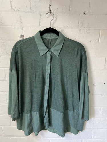 Transit Linen Slub Shirt K207 - Octane