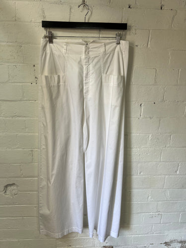 Transit Wide Pant O244 - White