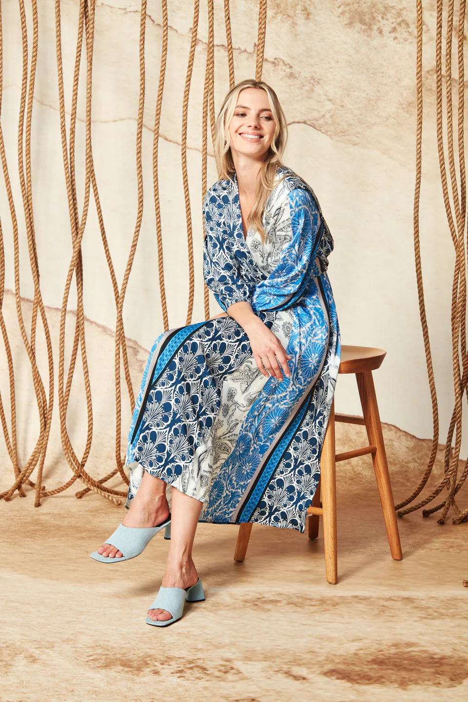 Verge Imagine Dress - Blue Print