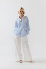 Foemina Laine Seersucker Shirt - Sky Blue