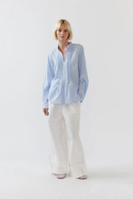 Foemina Laine Seersucker Shirt - Sky Blue