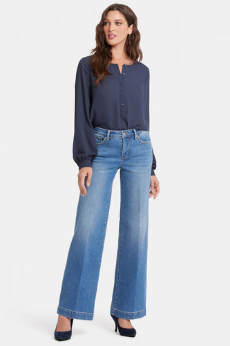 NYDJ Teresa Wide Leg Jeans - Water Canyon