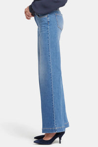 NYDJ Teresa Wide Leg Jeans - Water Canyon