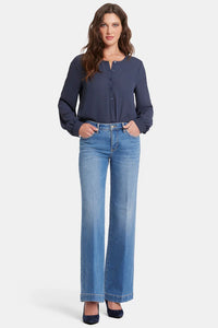 NYDJ Teresa Wide Leg Jeans - Water Canyon