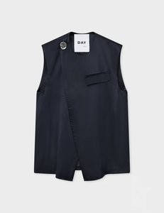 Day Birger Marlin Waistcoat - High Shine Black