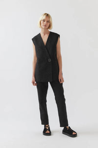 Foemina Noa Jacquard Vest - Black