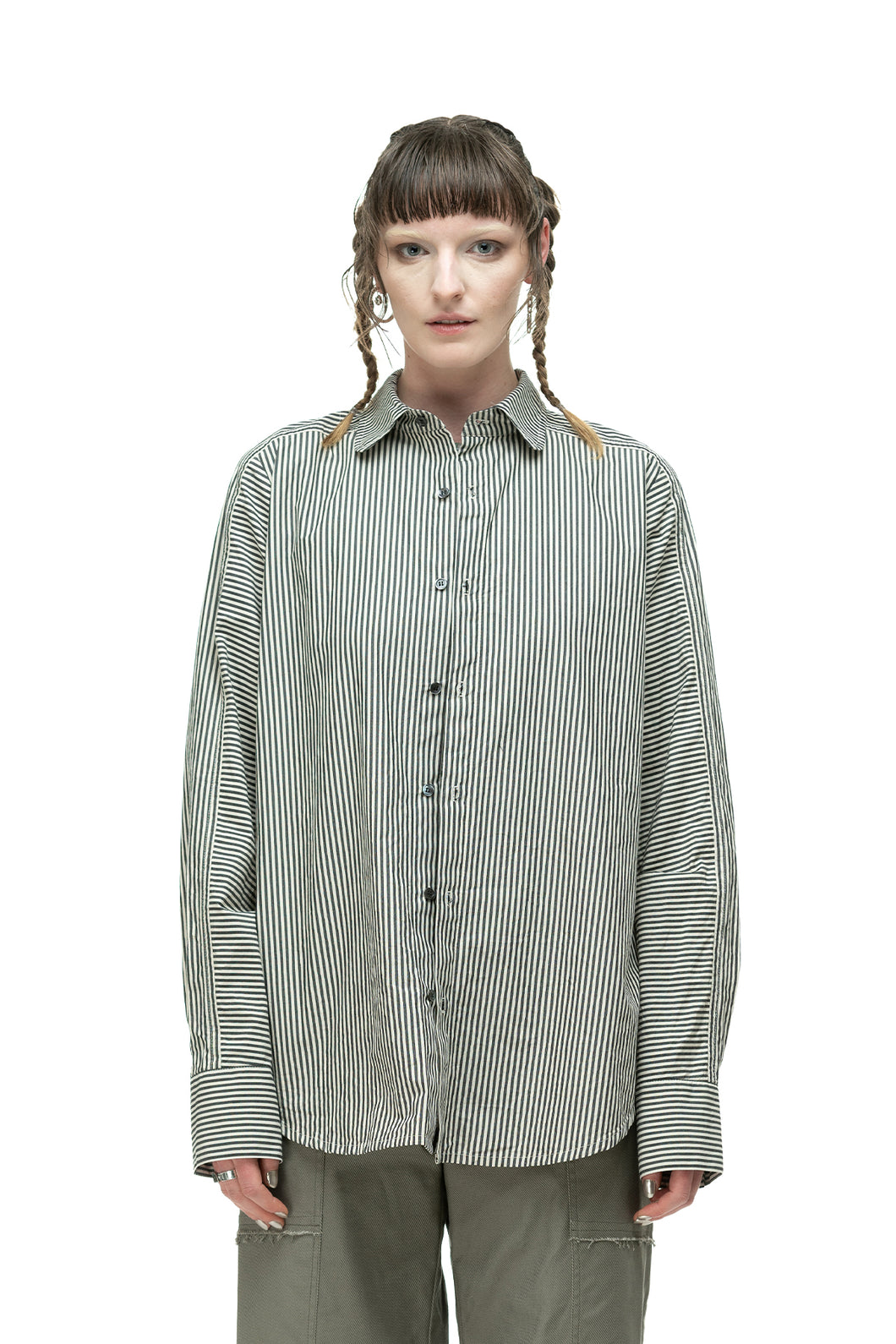 Nom*d All Stripe Shirt - Black/Natural