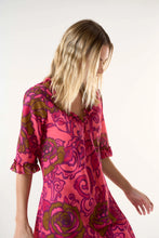 One Season Australia Middy Indi-San Sebastian Dress - Hot Coral