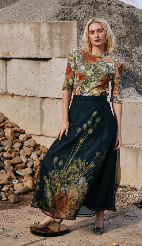 M.A Dainty Valley Skirt - Dried Flowers