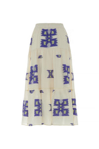 Devotion Twins Iliokali Long Skirt - Blue/Lime