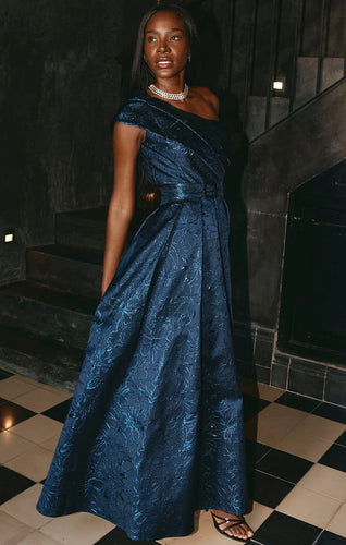 Sacha Drake Twilight Gown - Midnight Metallic